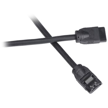 1.0m Akasa Black Round SATA Data Cable : image 1