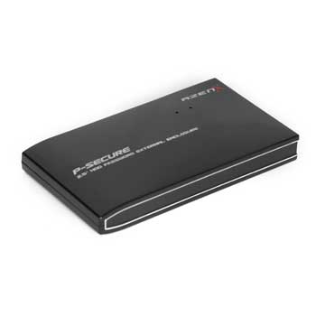 Dynatron AZEN AZ-2503 2.5" 64bit Password encrypted partition SATA to USB Ext. Enclosure inc Bag : image 1