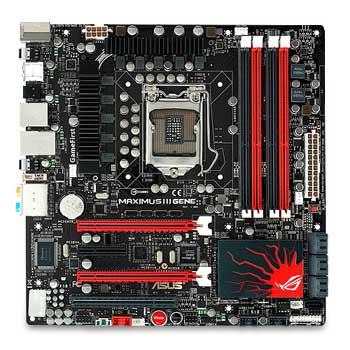 ASUS Maximus III GENE Intel P55 Express 1156 Motherboard : image 1