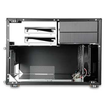 Lian Li PC-V351B, Black Aluminum Cube Mini ITX Case w/o PSU : image 2
