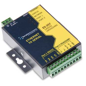 Brainbox ES-357 Ethernet To Serial 1 x RS232  1 x RS422485