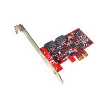 Lycom PE-115 SATA 3 2 Port  6Gbps Low Profile PCI-e 2.0 Host Adapter : image 1