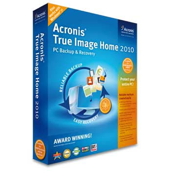 Acronis True Image Home 2010 HDD Backup & Restore Software -*See 35192