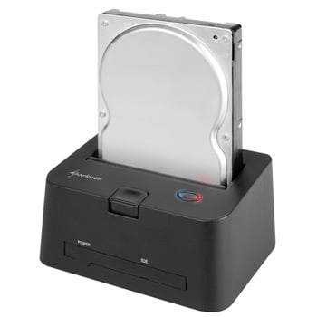 2.5/3.5 HDD Desktop Docking station PATA/SATA with optical support Sharkoon QuickPort Combo : image 1