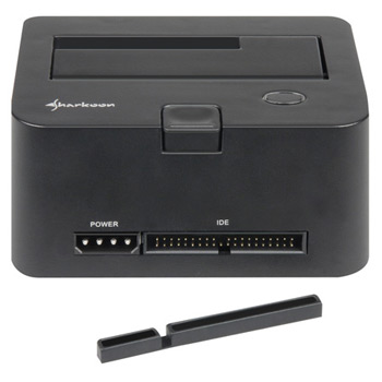 2.5/3.5 HDD Desktop Docking station PATA/SATA with optical support Sharkoon QuickPort Combo : image 2