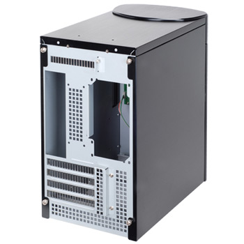 Silverstone SUGO SG04B-F, Black, micro-ATX Minitower/SFF Case : image 3