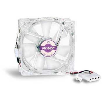 Antec PRO Case Fan -3pin & 4pin with power pass through -fan speed monitoring capability 80mm : image 1