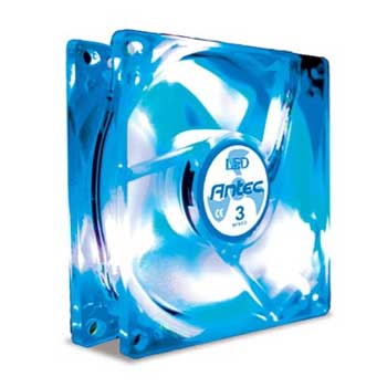 Antec 120mm TriCool Blue LED Manual 3-speed switch 3-pin & 4-pin connector Fan speed monitoring