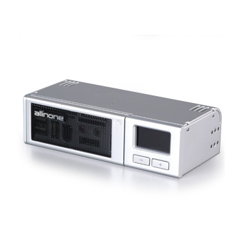 AKASA AK-All-02SL Silver LCD Displ,Card Reader,Temp Controlled Fan Controller, Audio, USB, Firewire,