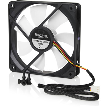 Fractal Design 1000 RPM Silent Series Cooling Fan inc Rubber Fan Mounts 120mm : image 1