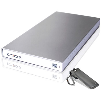 Icy Dock MB663UB-1S-1 2.5" SATA I&II Ultra thin external hdd enclosure with Built-in USB 2.0 cable