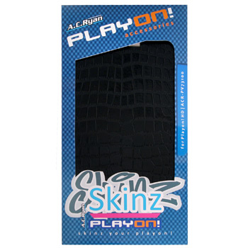 AC Ryan Black Croc SKIN for use on Standard PlayOn!HD - Covers to the outside of the unit : image 1