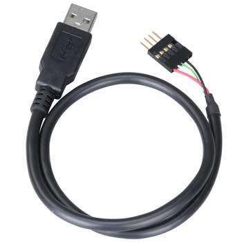 Akasa USB Cable Adapter Internal to External Connector 40cm