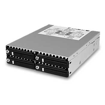 Icy Box IB-2222SSK 5.25" Bay Into 4x2.5" SATA or SAS (8x Port) Dual Channel HDD Backplane : image 1