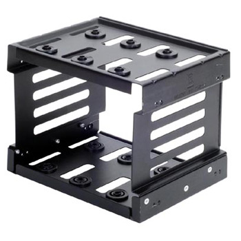 Silverstone SST-CFP53B, Install up to three 3.5” HDDs in 3x 5.25" bays, for Raven series, black