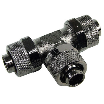 Phobya 62279 13/10mm (10x1,5mm) T tubing connector - black nickel