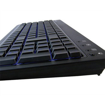 Compact USB Keyboard with Backlit Keys Blue from Keysonic KSK-6001UELX : image 2