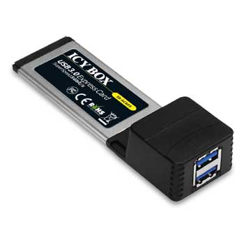 Icy Box IB-AC605 PCI-Express 2 Port SuperSpeed USB 3.0 card (5Gbit/sec)