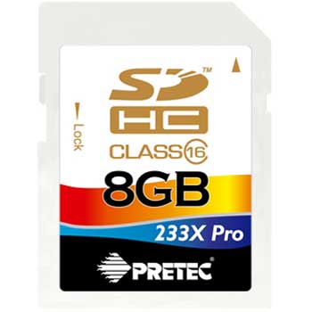 8GB Pretec Secure Digital High Capacity (SDHC) *last unit left in stock