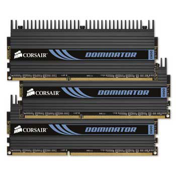 Corsair Memory Dominator 6GB DDR3 1600 Mhz CAS 8 DHX XMP Triple Channel Desktop : image 1