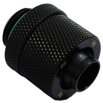 Bitspower BP-MBCPF-CC2 1/4" BSPP - 3/8" ID - 1/2" OD Compression -Matte Black
