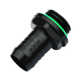 Bitspower 1/4" BSPP - 3/8" ID Hose Tail - Matte Black : image 1
