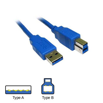 Scan USB 3.0 Cable A-B 3 Metre