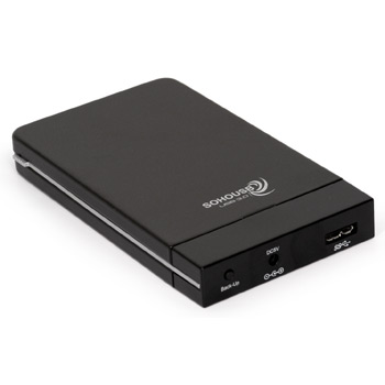 USB 3.0 2.5" SATA HDD Enclosure with One Touch Backup Bus Powered