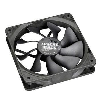Akasa Apache Black Ultra Silent AK-FN058 Fan 120mm HDB bearing 4 Pin PWM