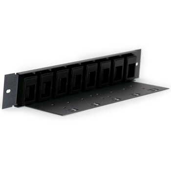 8 Port Philex 75064BQ Shuttered Patch Panel (Empty) for a Network Data Cabinet : image 2
