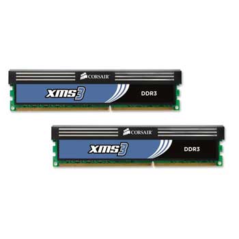 Corsair Memory XMS3 8GB DDR3 1333 Mhz CAS 9 Dual Channel Desktop
