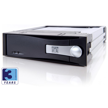 Icy Dock Mobile Rack Black MB123SK-1B SATA3 Hotswappable Aluminum + Fan : image 1