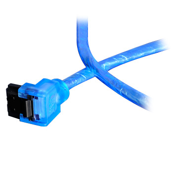 Akasa 50cm SATA 3 Extension Cable w/ UV Effect - Blue : image 1