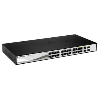 Dlink 24 Port Gigabit Smart Switch with 4x SFP from D-Link DGS-1210-24 : image 1