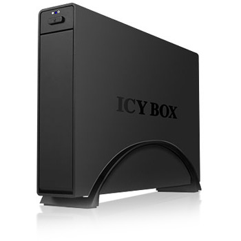 Icy Box IB-366StUS2-B Aluminium Case for 3.5" SATA HDD with EasySwap, USB 2.0 + eSATA host : image 1
