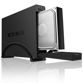 Icy Box IB-366StUS2-B Aluminium Case for 3.5" SATA HDD with EasySwap, USB 2.0 + eSATA host : image 4