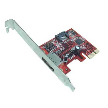 Lycom PE-108 SATA III-6Gbps 1Ext & 1Int 2Ports Low Profile PCIe 2.0 Host : image 1