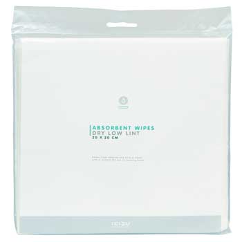 Absorbent Cleaning Wipes - Low Lint Wipes 20cm x 20cm