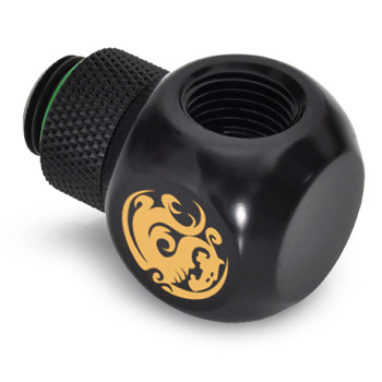 Bitspower BP-MBTR-C G1/4" Matt Black T-Rotary G1/4" X2 Extender