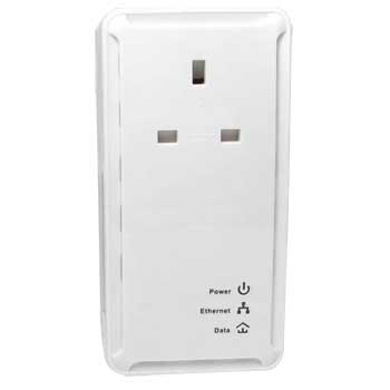 Newlink NL-HP85PT 85Mbit Powerline inc Pass through Mains Plug Adaptor - single Pack