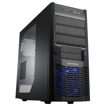 Coolermaster Elite 430 Black Mid Tower Computer Case Front/Rear 120mm fans and Side Window No PSU : image 1