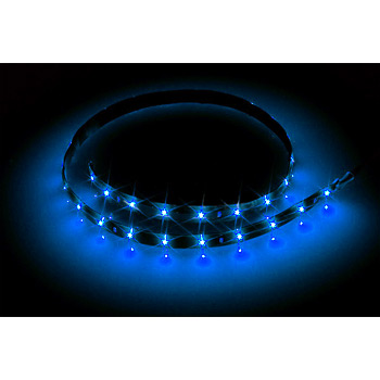 FlexLight SMD LEDs - 30x 2mm SMD LEDs, Blue - 60cm long - with connection cable : image 1