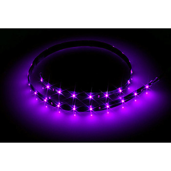 Phobya FlexLight SMD LEDs - 30x 2mm SMD LEDs, UV - 60cm long - with connection cable : image 1