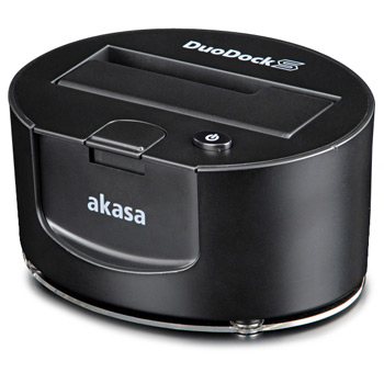 Akasa DuoDock S Black Super Speed USB 3.0 Docking station for 2.5/3.5" HDD