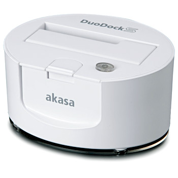 Akasa DuoDock S White Super Speed USB 3.0 Docking station for 2.5/3.5" HDD