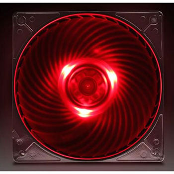 Silverstone Air Penetrator120mm Red LED, 1500rpm Fluid Dynamic Bearing Case Fan