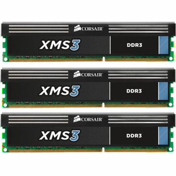 Corsair Memory XMS3 12GB DDR3 2000 Mhz CAS 9 Triple Channel Desktop