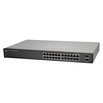 Cisco SLM2024T-UK, 24-port Gigabit Smart Switch + 2 x SFP : image 1