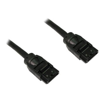 Scan 45cm SATA 3 Extension Cable w/ Locking Latches - Black : image 1