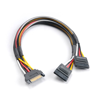 Akasa 30cm SATA Power Splitter Braided Extension Cable : image 1